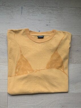 Jacquemus Le T-Shirt Bikini Yellow Graphic Tee XXL